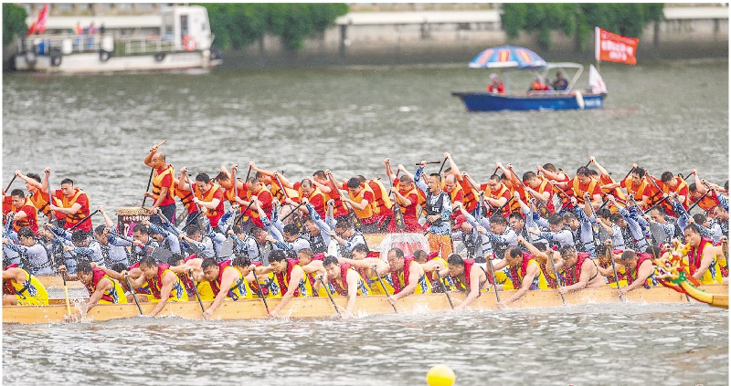 廣州國際龍舟邀請賽時隔三年重啟 125支隊伍再現賽龍奪錦盛況